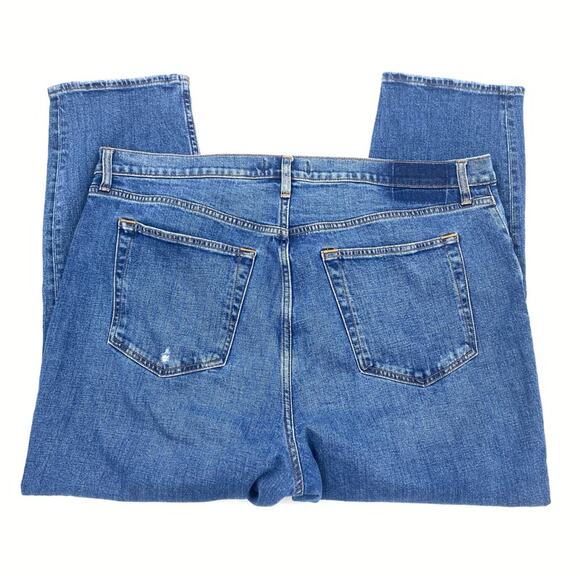 Abercrombie & Fitch A&F Ultra high rise ankle straight jeans size curve love - Picture 7 of 8